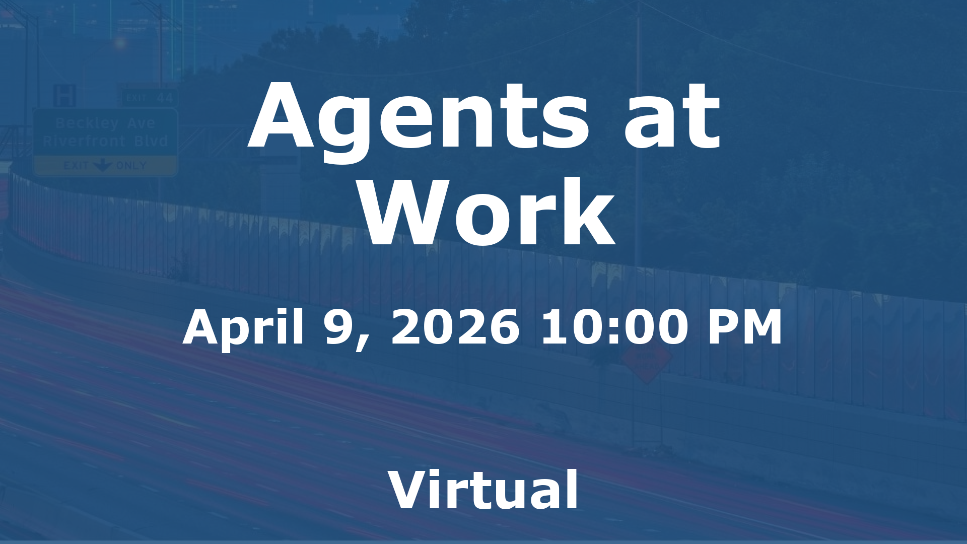 Agents at Work event image